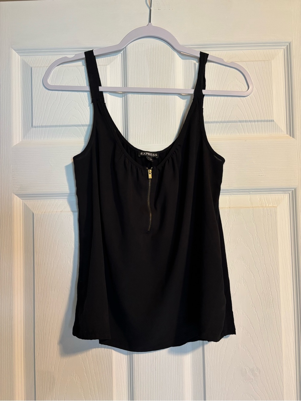 Express Black Zip-Front Camisole